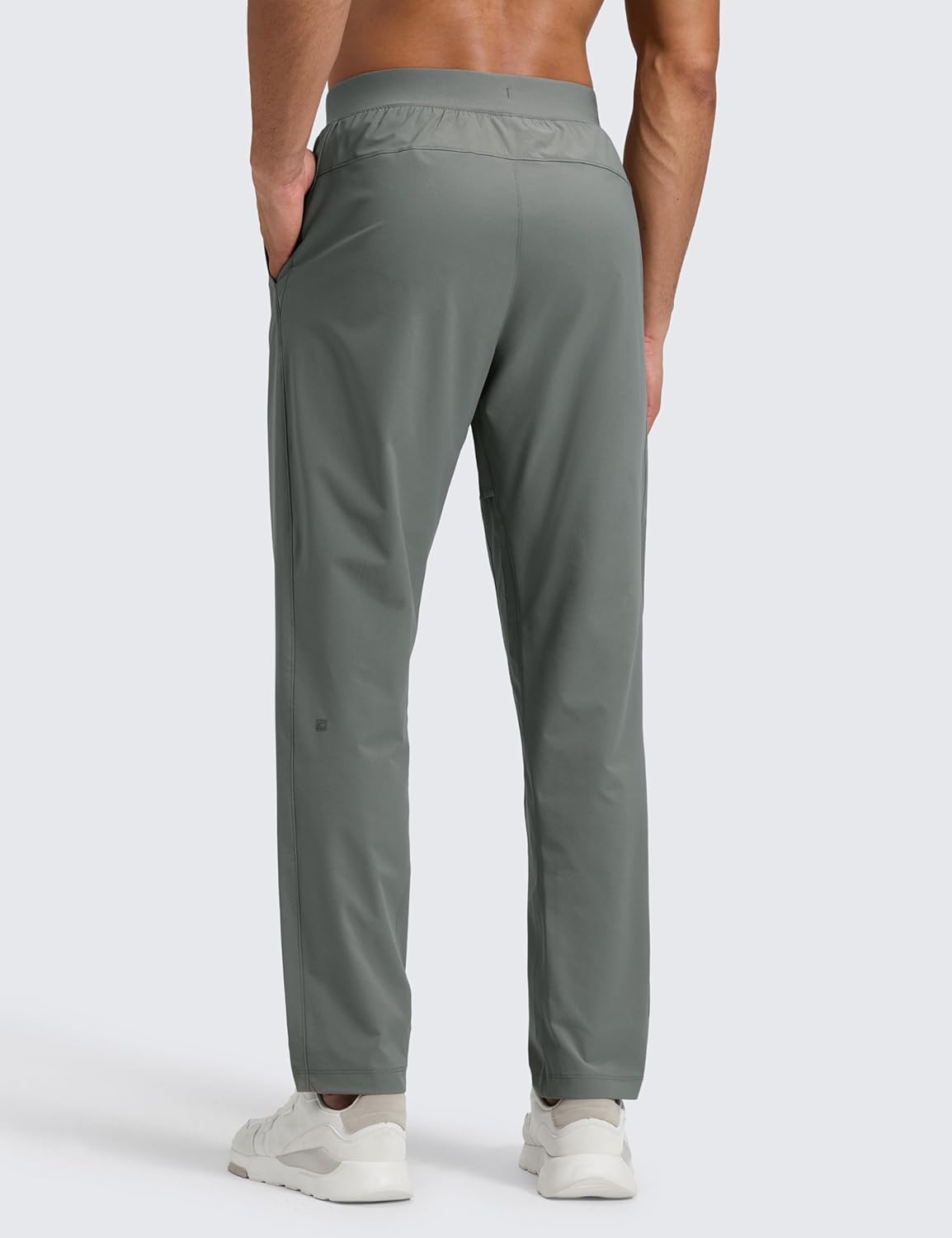 image:imageCRZ YOGA Workout Motion Pants for Men 30 Quick Dry SweatWicking Athletic Casual Daily Joggers Trouser with PocketsGrey Sage