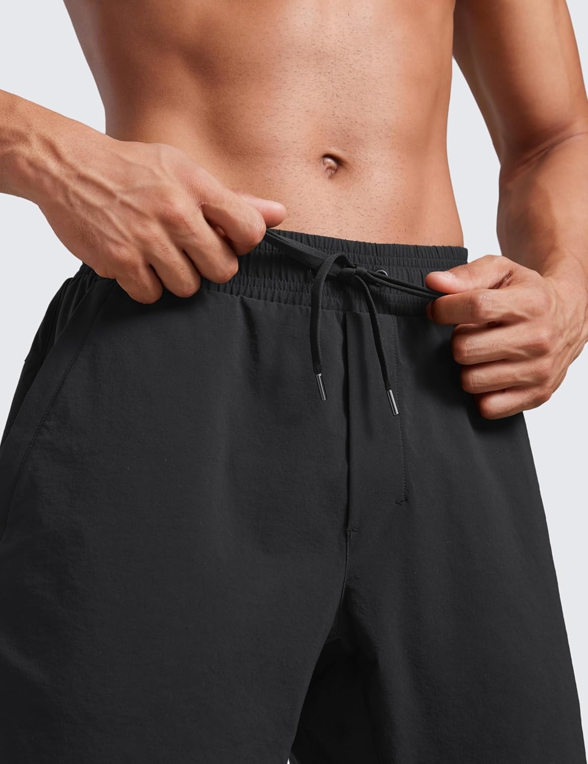 image:imageLightweight Water Resistant Shorts 7 with Zip PocketsBlack