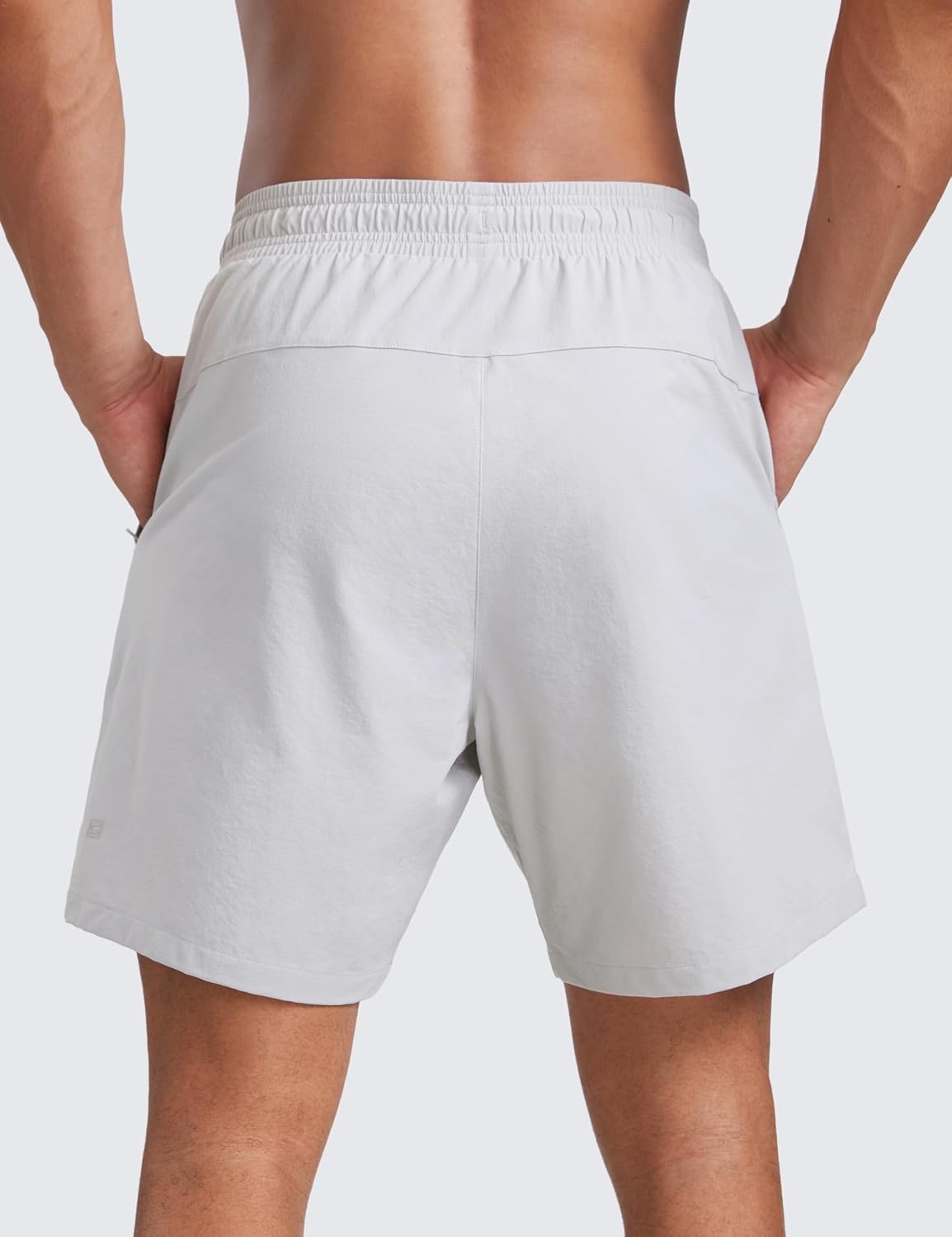 image:imageLightweight Water Resistant Shorts 7 with Zip PocketsPlatinum Grey