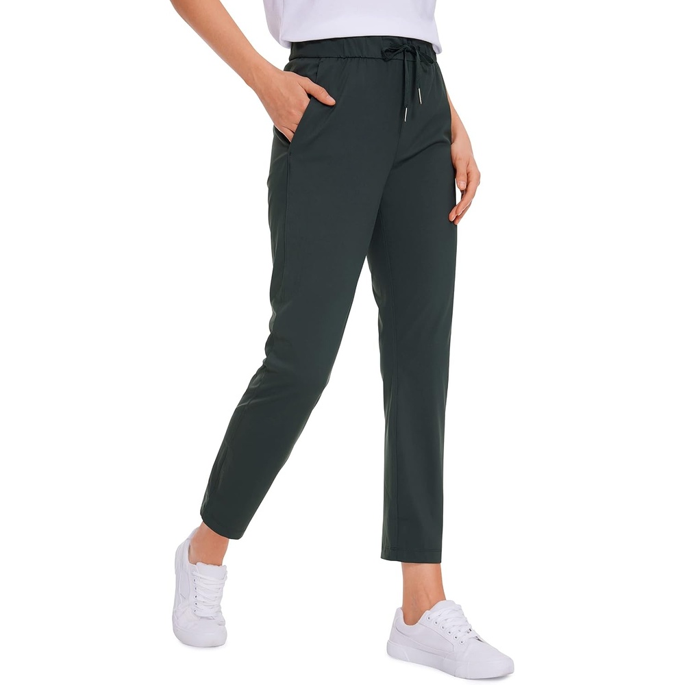 image:imageCRZ YOGA 4Way Stretch Ankle Golf Pants for Women 27 Casual Dress Work 78 Sweatpants with PocketsMelanite