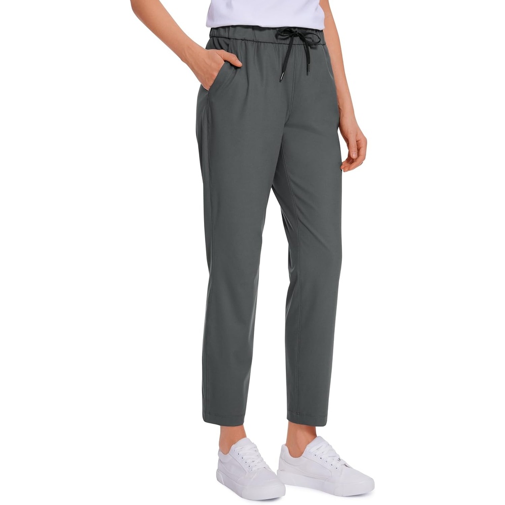 image:imageCRZ YOGA 4Way Stretch Ankle Golf Pants for Women 27 Casual Dress Work 78 Sweatpants with PocketsMysterious Grey