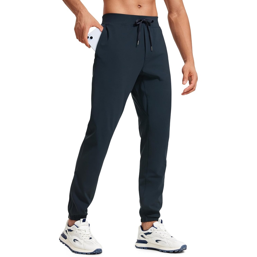 image:imageCRZ YOGA 4Way Stretch Athletic Joggers for Men 3032 Track Golf Gym Workout Hiking Pants with PocketsTrue Navy