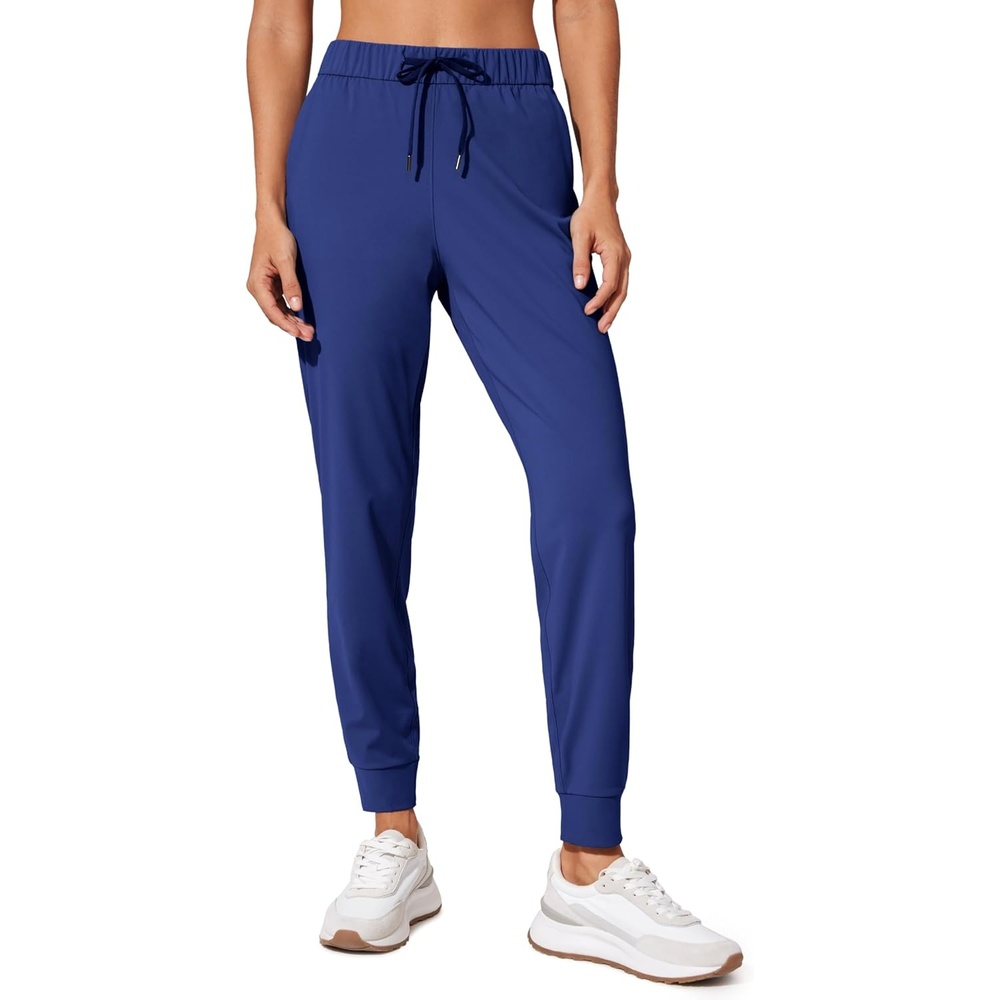 image:imageCRZ YOGA 4Way Stretch Workout Joggers for Women 28 Casual Travel Athletic Pants with PocketsLarkspur Blue
