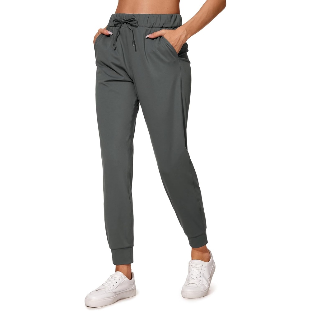 image:imageCRZ YOGA 4Way Stretch Workout Joggers for Women 28 Casual Travel Athletic Pants with PocketsMysterious Grey