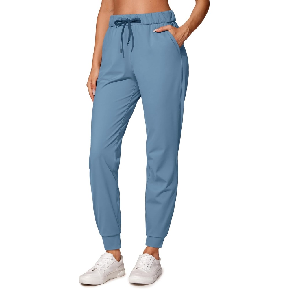 image:imageCRZ YOGA 4Way Stretch Workout Joggers for Women 28 Casual Travel Athletic Pants with PocketsUniverse Blue