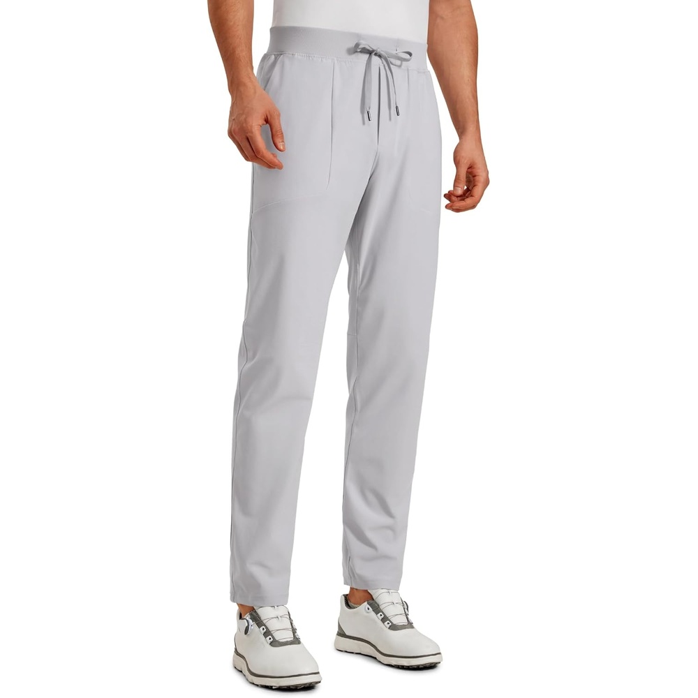 image:imageCRZ YOGA All Day Comfy PullOn Golf Pants for Men 31 Quick Dry Lightweight Work Casual Pants with PocketsPlatinum Grey