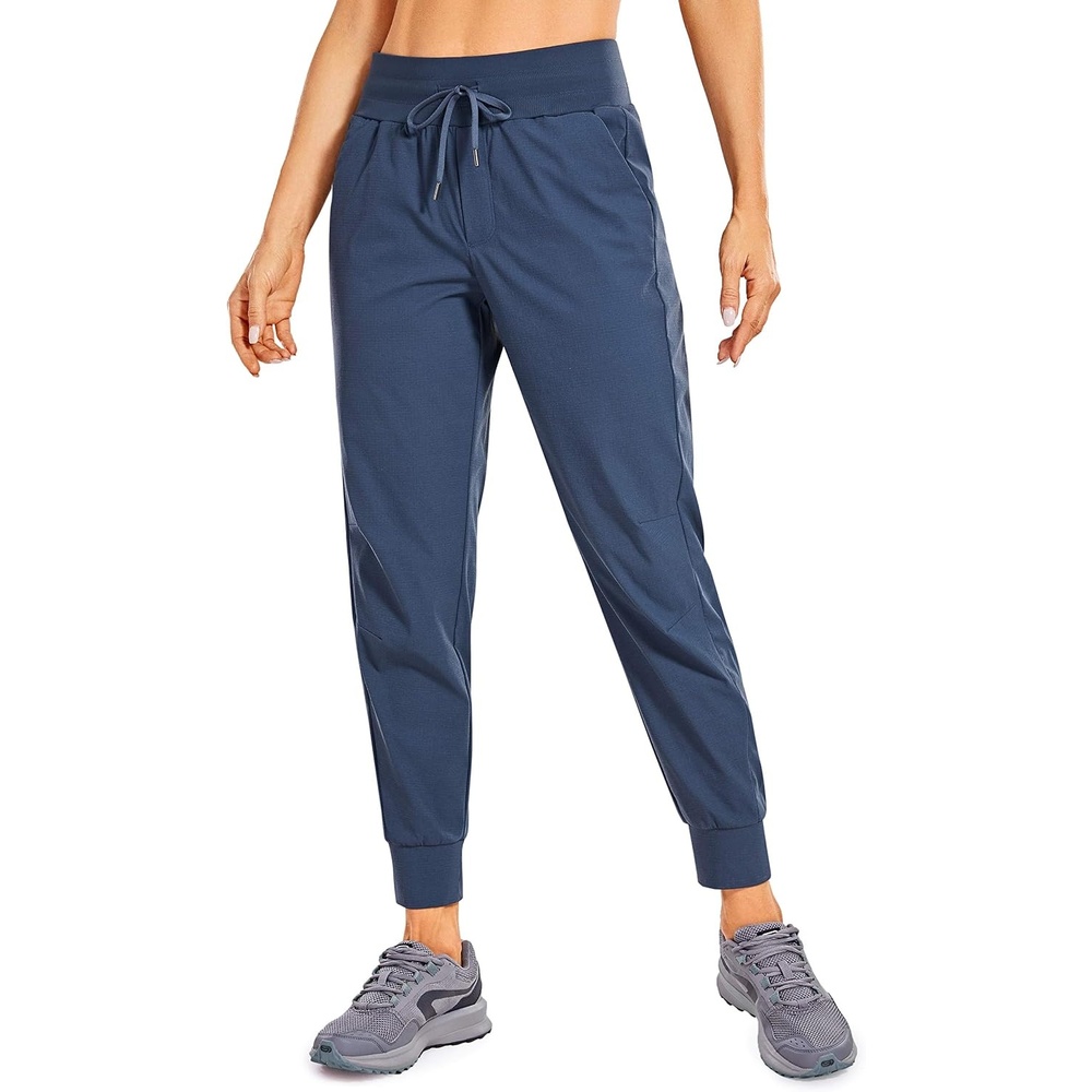 image:imageCRZ YOGA Athletic Joggers for Women 275 Lightweight Travel Outdoor Hiking Pants with PocketsNubei Blue