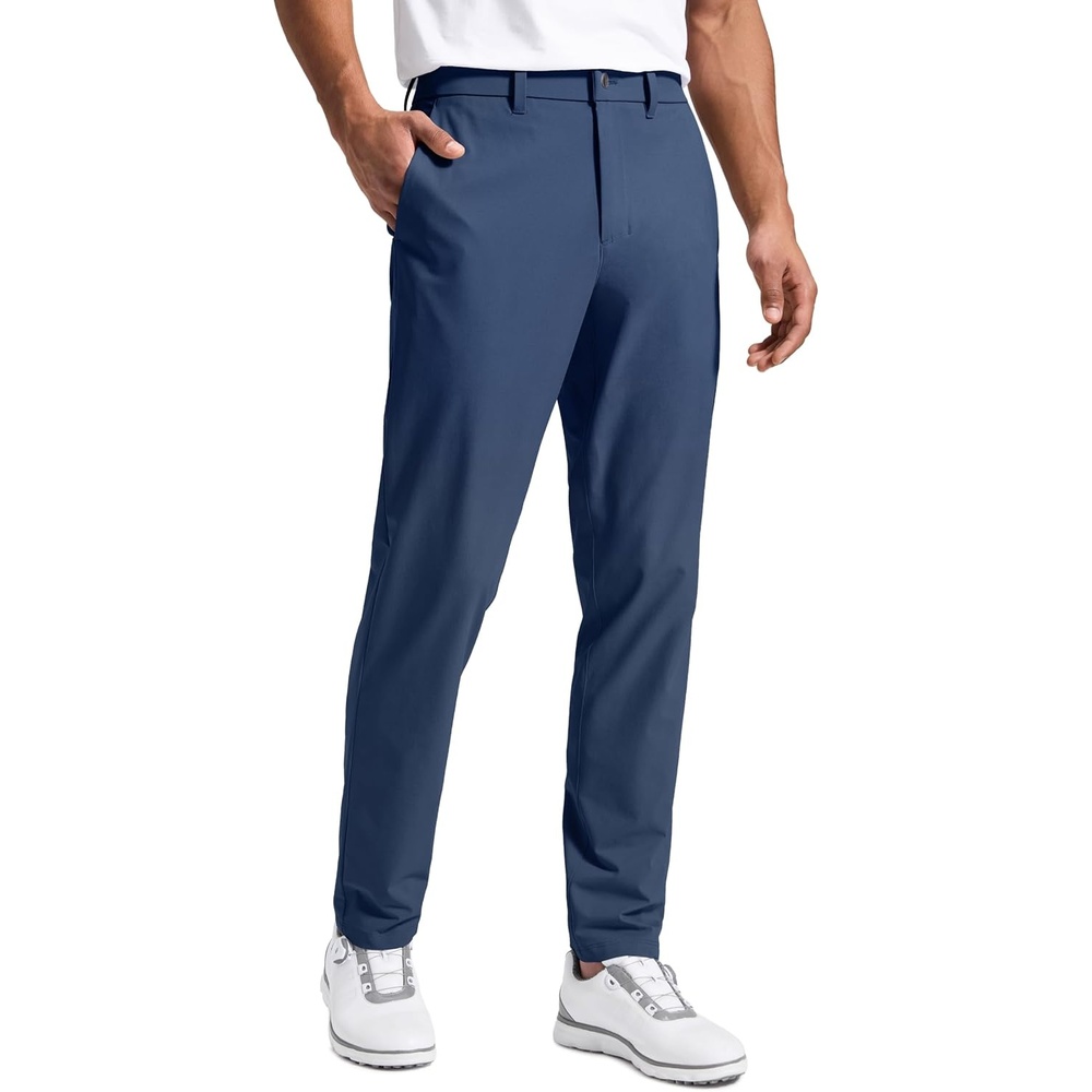 image:imageCRZ YOGA Breeze Comfy Golf Pants for Men 3032 Lightweight Quick Dry Casual Athletic Work Dress Trousers with PocketsElectric Blue