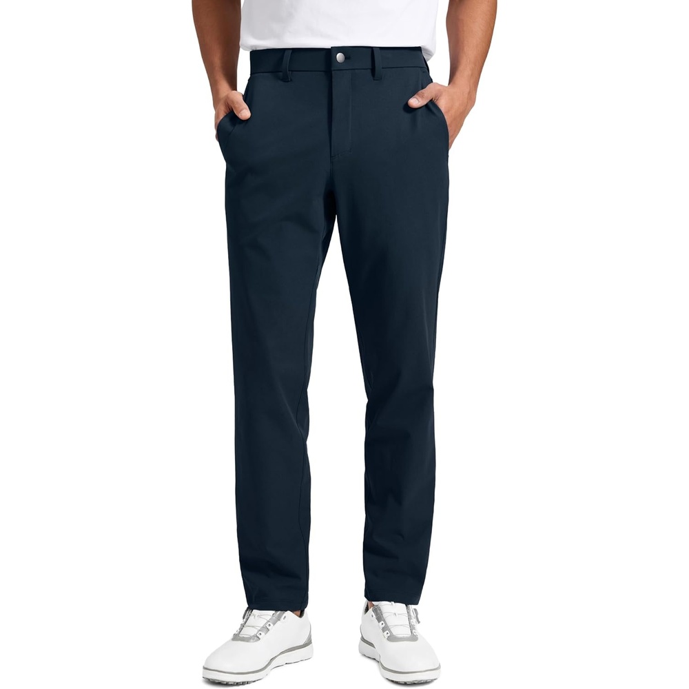 image:imageCRZ YOGA Breeze Comfy Golf Pants for Men 3032 Lightweight Quick Dry Casual Athletic Work Dress Trousers with PocketsTrue Navy