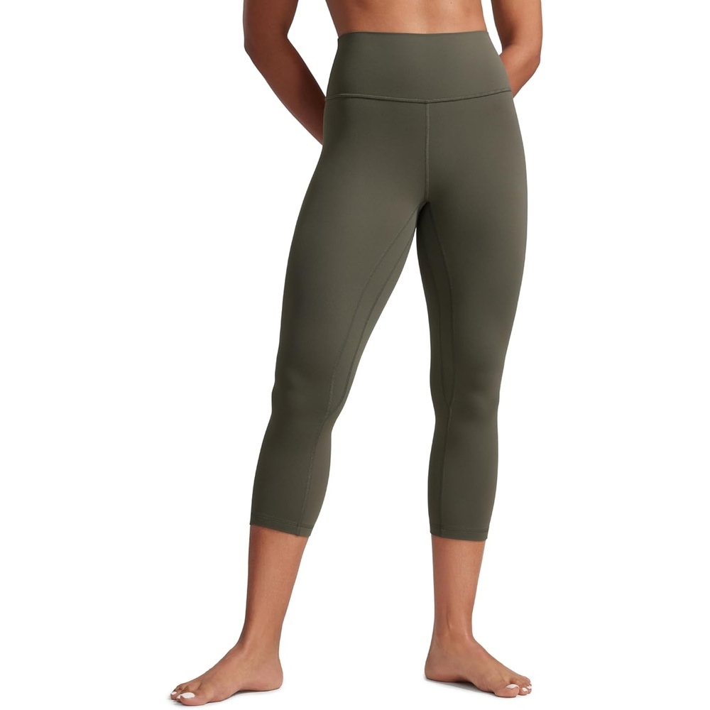 image:imageCRZ YOGA Butterlift Capris Workout Leggings 21  High Waisted Pilates Gym Athletic Womens Crop Yoga PantsLight Army Green