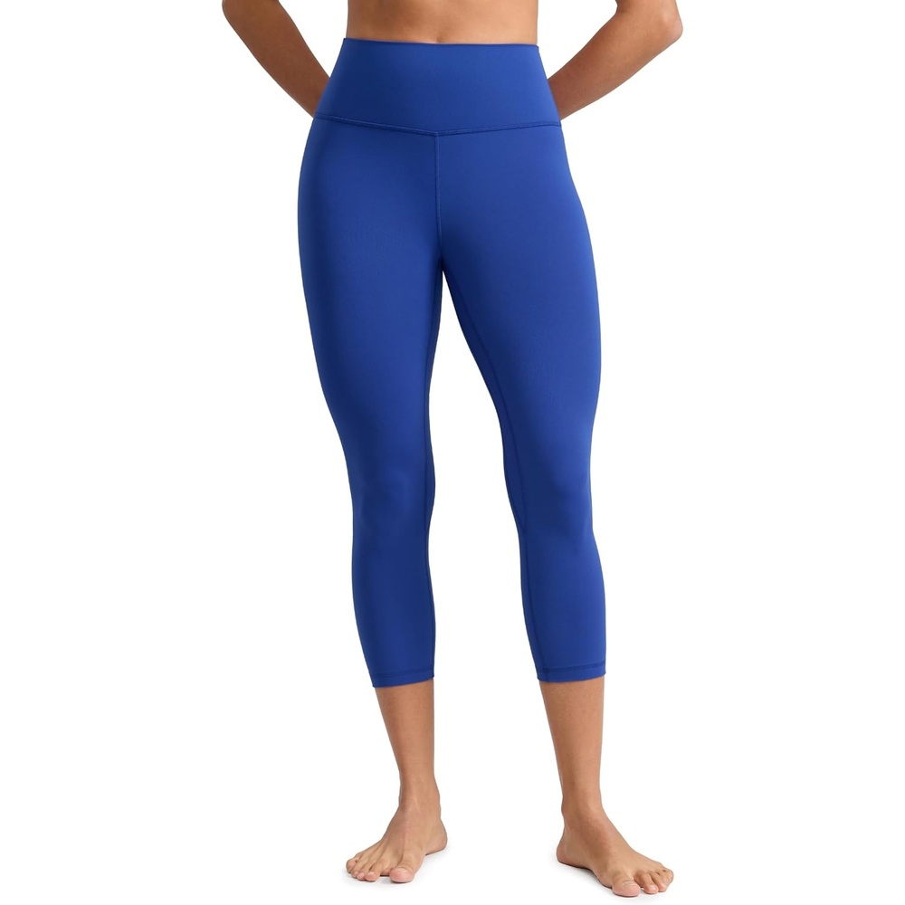 image:imageCRZ YOGA Butterlift Capris Workout Leggings 21 High Waisted Pilates Gym Athletic Womens Crop Yoga PantsWaves Blue
