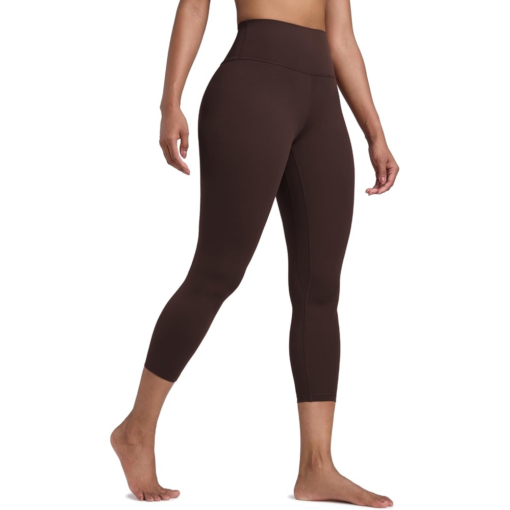 image:imageCRZ YOGA Butterlift Capris Workout Leggings 23  High Waisted Workout Pilates Crop Gym Athletic Womens Yoga PantsHot Fudge Brown