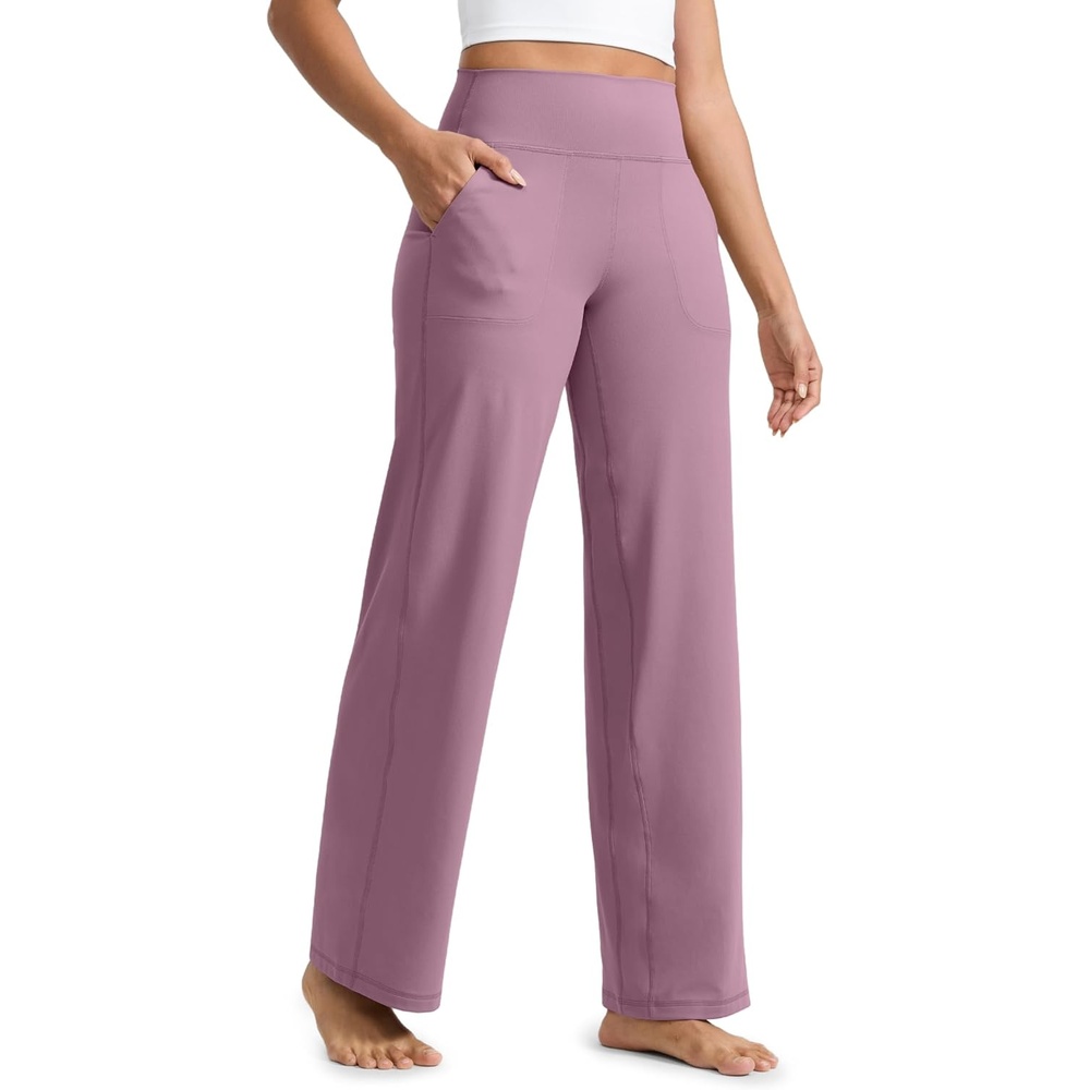 image:imageCRZ YOGA Butterlift Wide Leg Pants Pockets 293133 High Waisted Yoga Lounge Buttery Soft Comfy Casual WomensLight Lavender