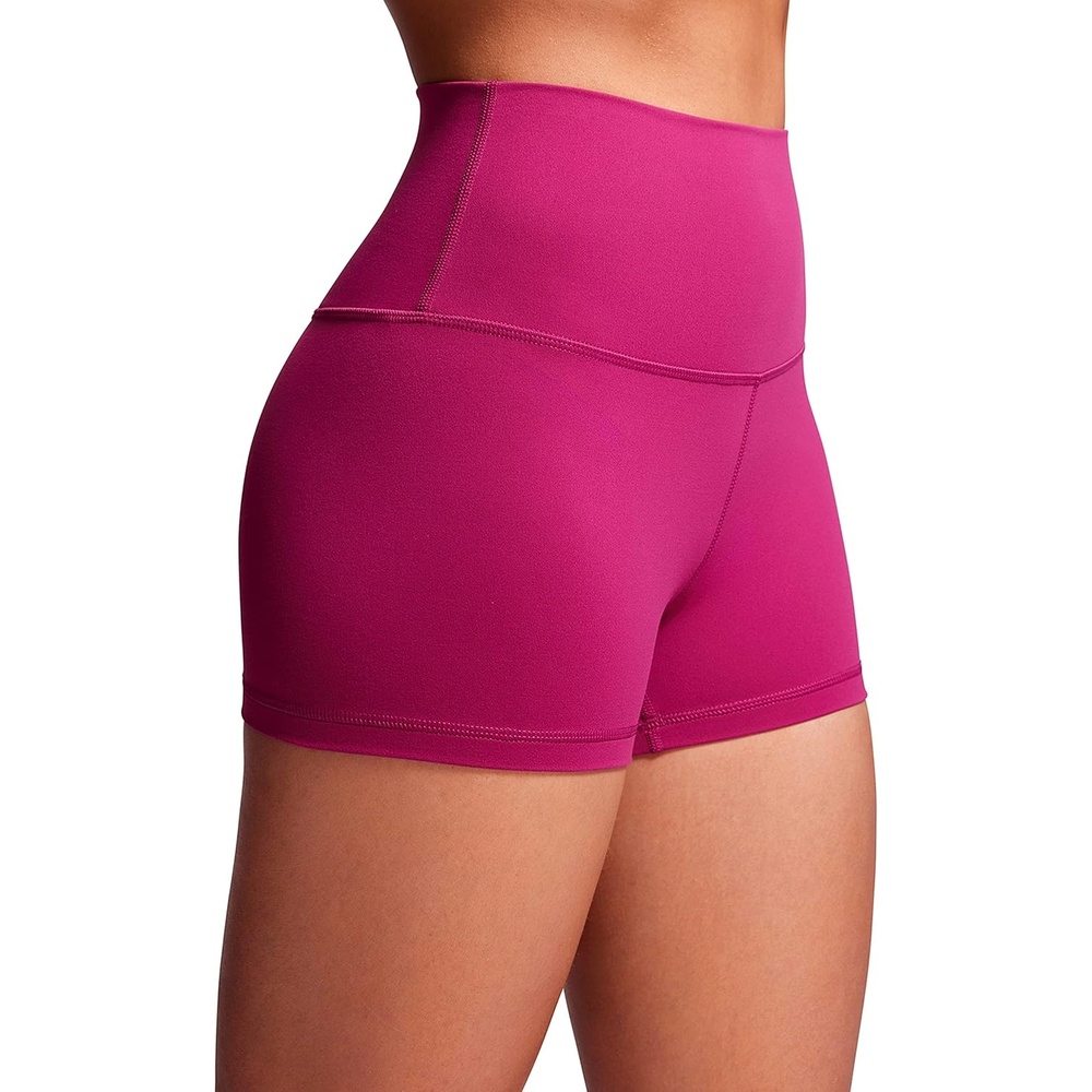 image:imageCRZ YOGA Butterluxe Biker Shorts 25 High Waisted Yoga Workout Spandex Womens Running Volleyball BootyMagenta Purple