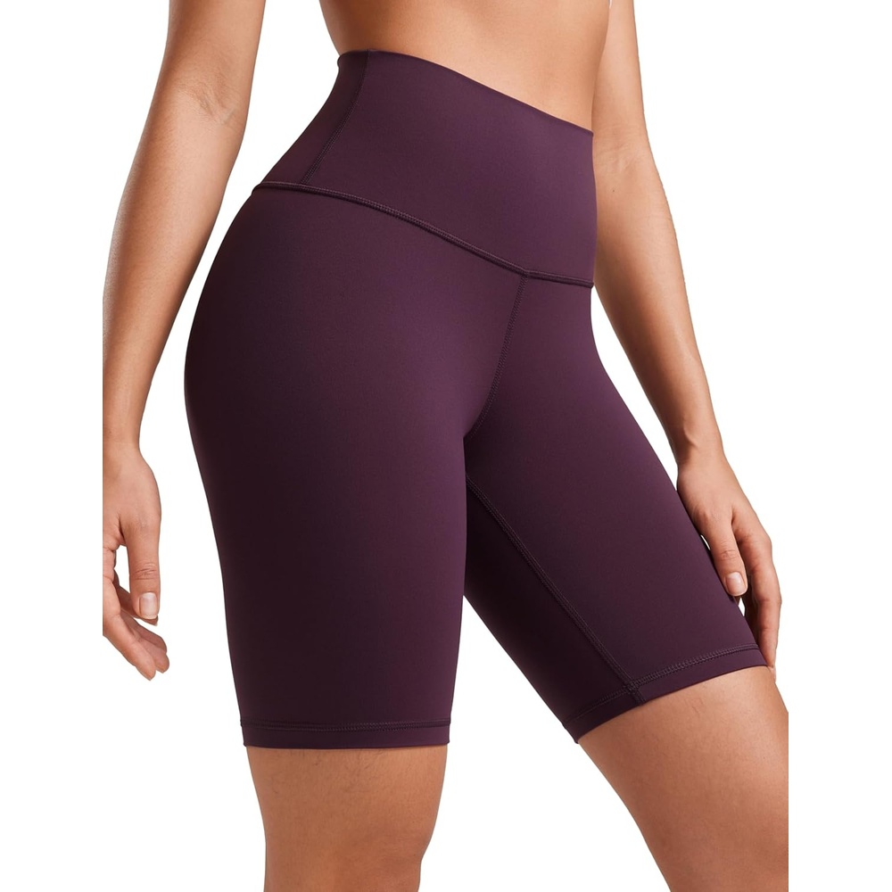 image:imageCRZ YOGA Butterluxe Biker Shorts 8 High Waisted Gym Workout Running Volleyball Spandex Yoga WomensDeep Purple
