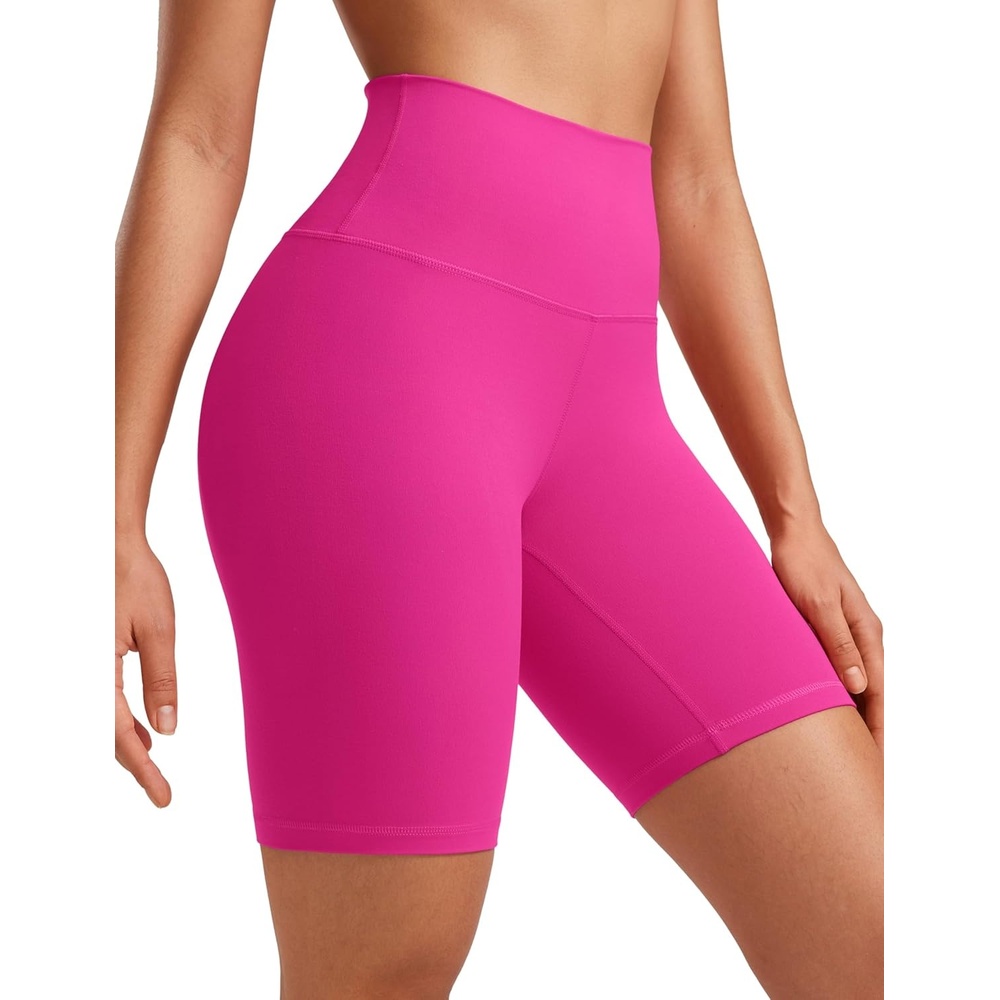 image:imageCRZ YOGA Butterluxe Biker Shorts 8 High Waisted Gym Workout Running Volleyball Spandex Yoga WomensHibiscus Purple