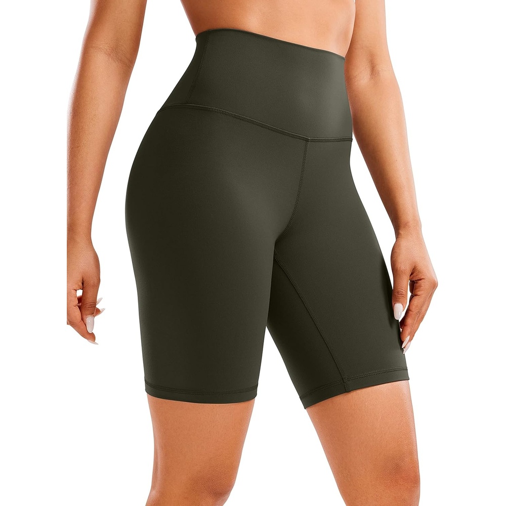 image:imageCRZ YOGA Butterluxe Biker Shorts 8 High Waisted Gym Workout Running Volleyball Spandex Yoga WomensOlive Green