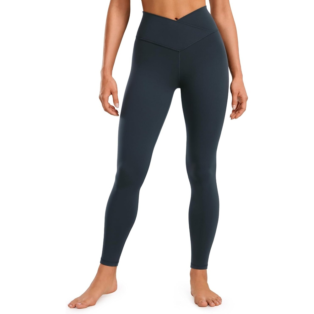 image:imageCRZ YOGA Butterluxe Crossover Waist Leggings 28 Criss Cross Full Length Workout Athletic Womens Yoga PantsTrue Navy