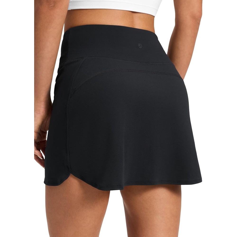 image:imageCRZ YOGA Butterluxe Dolphin High Waisted Golf Skirts for Women Mini Bodycon Casual Vacation Skort with Builtin ShortsBlack