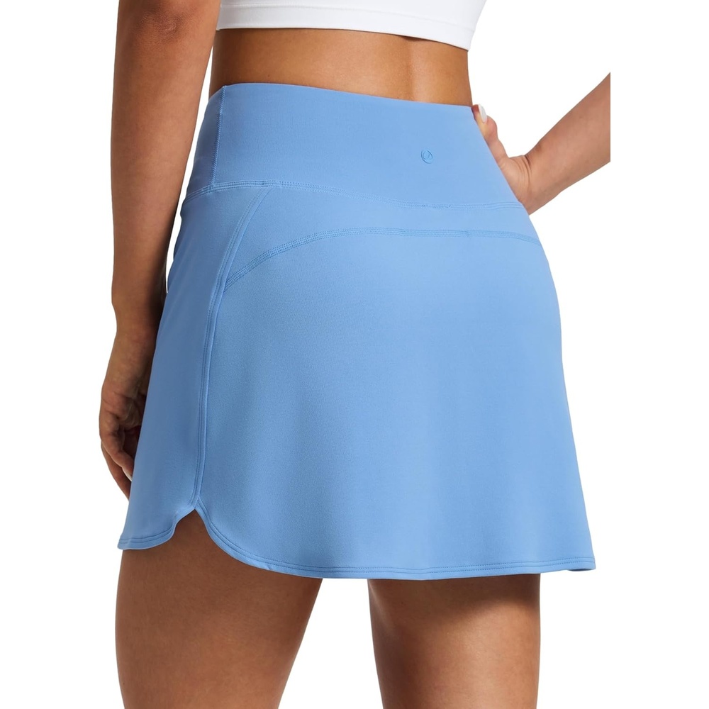 image:imageCRZ YOGA Butterluxe Dolphin High Waisted Golf Skirts for Women Mini Bodycon Casual Vacation Skort with Builtin ShortsParty Blue