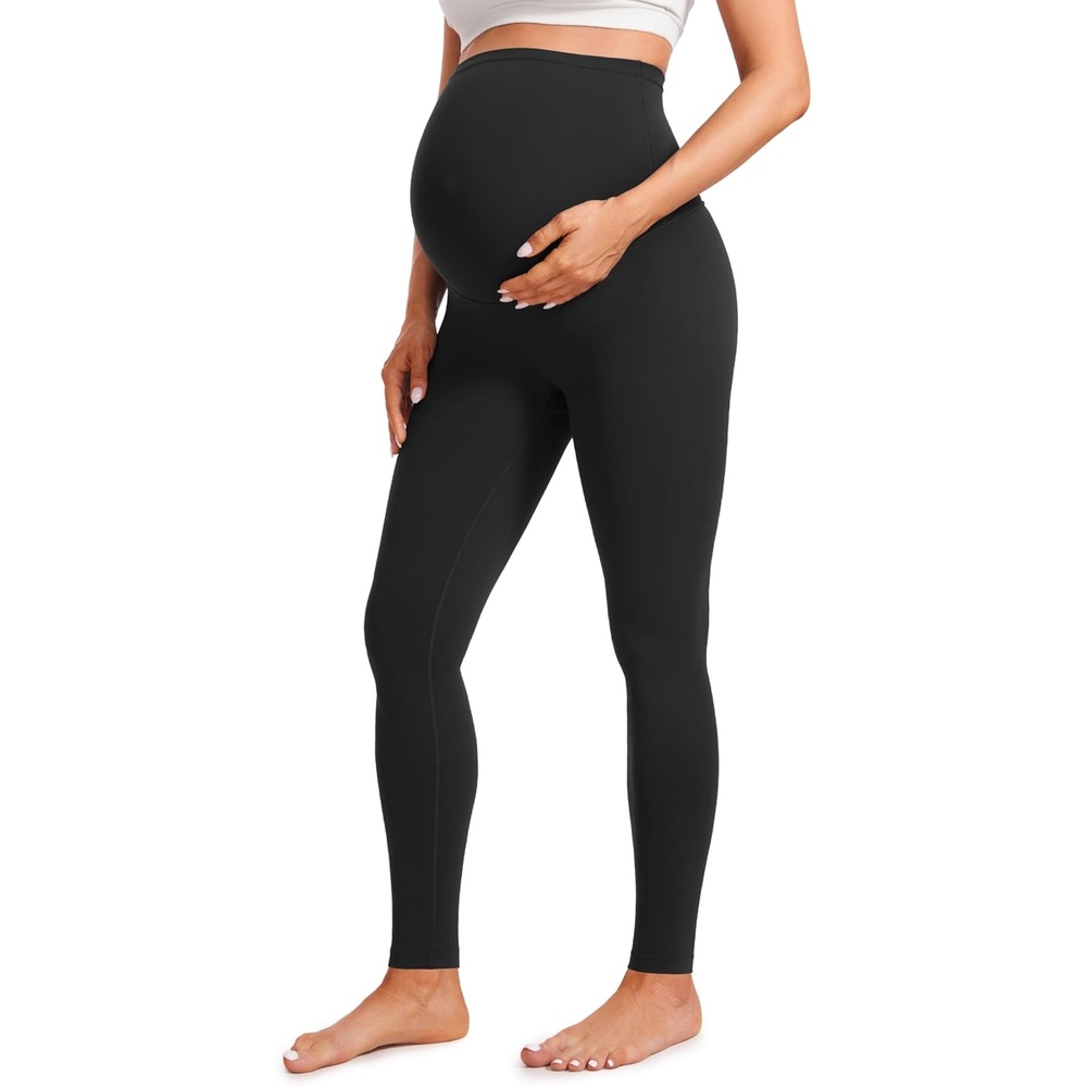 image:imageCRZ YOGA Butterluxe Extra Long Maternity Leggings 30 Yoga Lounge Pants for Tall Women Pregnancy Soft Over The BellyBlack