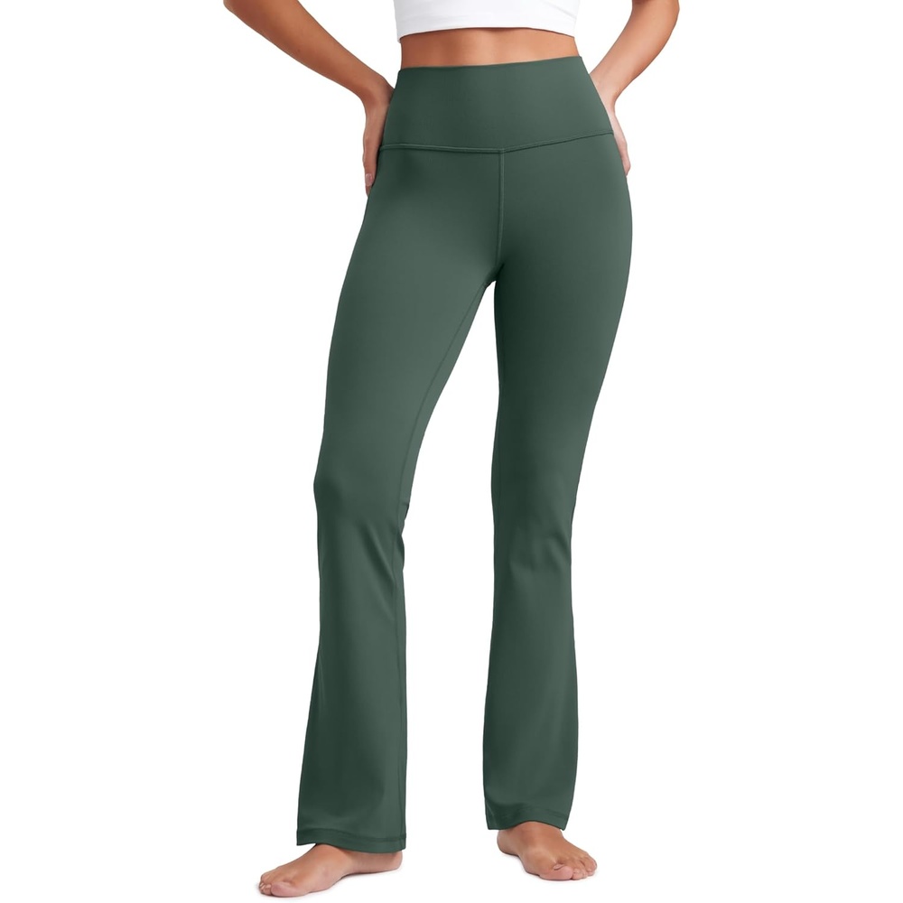 image:imageCRZ YOGA Butterluxe Flare Leggings 2930532335 High Waist Bootcut Wide Leg Lounge Womens Yoga Pants with PocketDark Forest Green