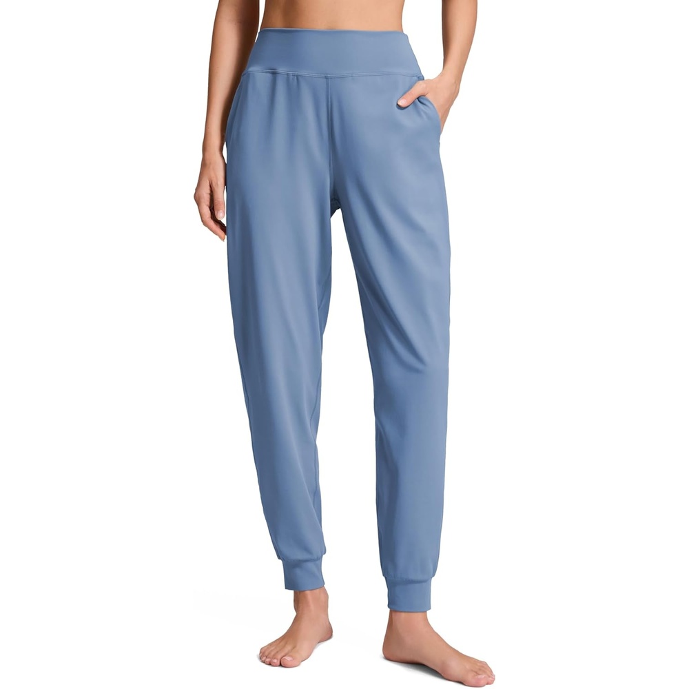 image:imageCRZ YOGA Butterluxe High Waisted Joggers for Women 28  Casual Lounge Workout Yoga Pants with PocketsWashed Denim