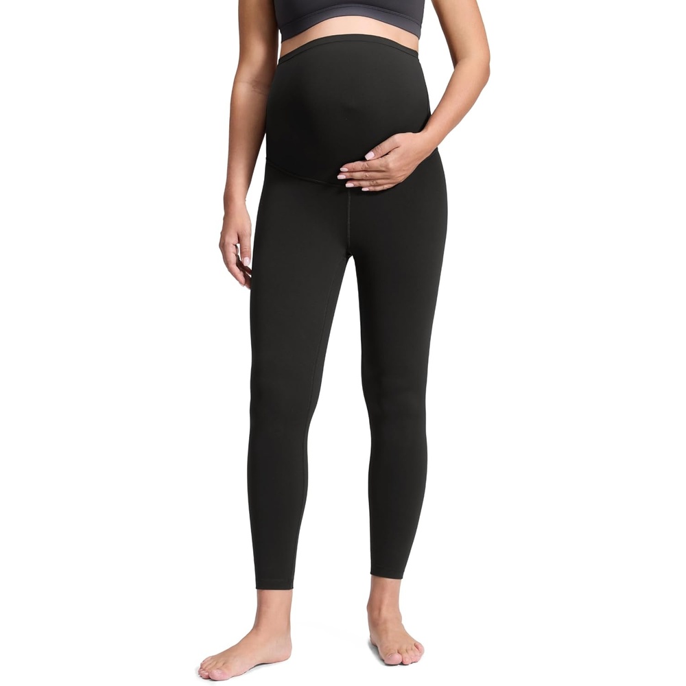 image:imageCRZ YOGA Butterluxe Maternity Leggings 25 Over The Belly Buttery Soft Workout Activewear Yoga Womens Pregnancy PantsBlack