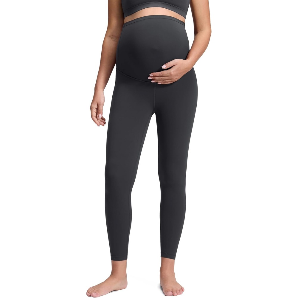 image:imageCRZ YOGA Butterluxe Maternity Leggings 25 Over The Belly Buttery Soft Workout Activewear Yoga Womens Pregnancy PantsMysterious Grey