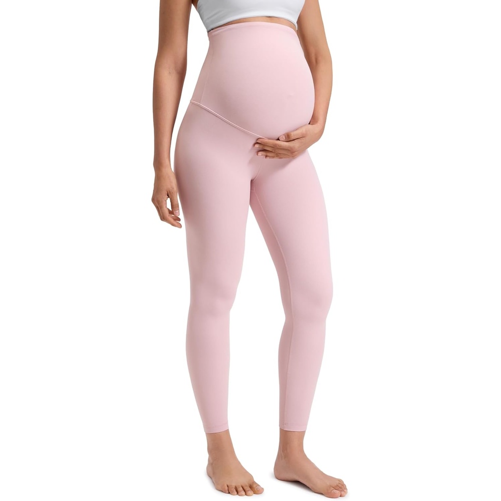 image:imageCRZ YOGA Butterluxe Maternity Leggings 25 Over The Belly Buttery Soft Workout Activewear Yoga Womens Pregnancy PantsPink Haze