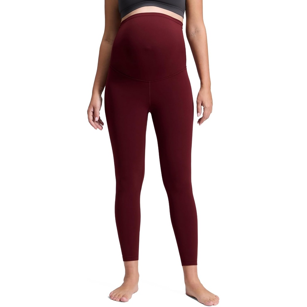 image:imageCRZ YOGA Butterluxe Maternity Leggings 25 Over The Belly Buttery Soft Workout Activewear Yoga Womens Pregnancy PantsRed Merlot