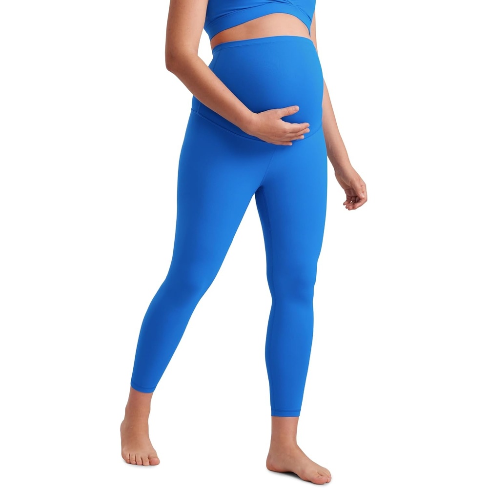 image:imageCRZ YOGA Butterluxe Maternity Leggings 25 Over The Belly Buttery Soft Workout Activewear Yoga Womens Pregnancy PantsSparkle Blue