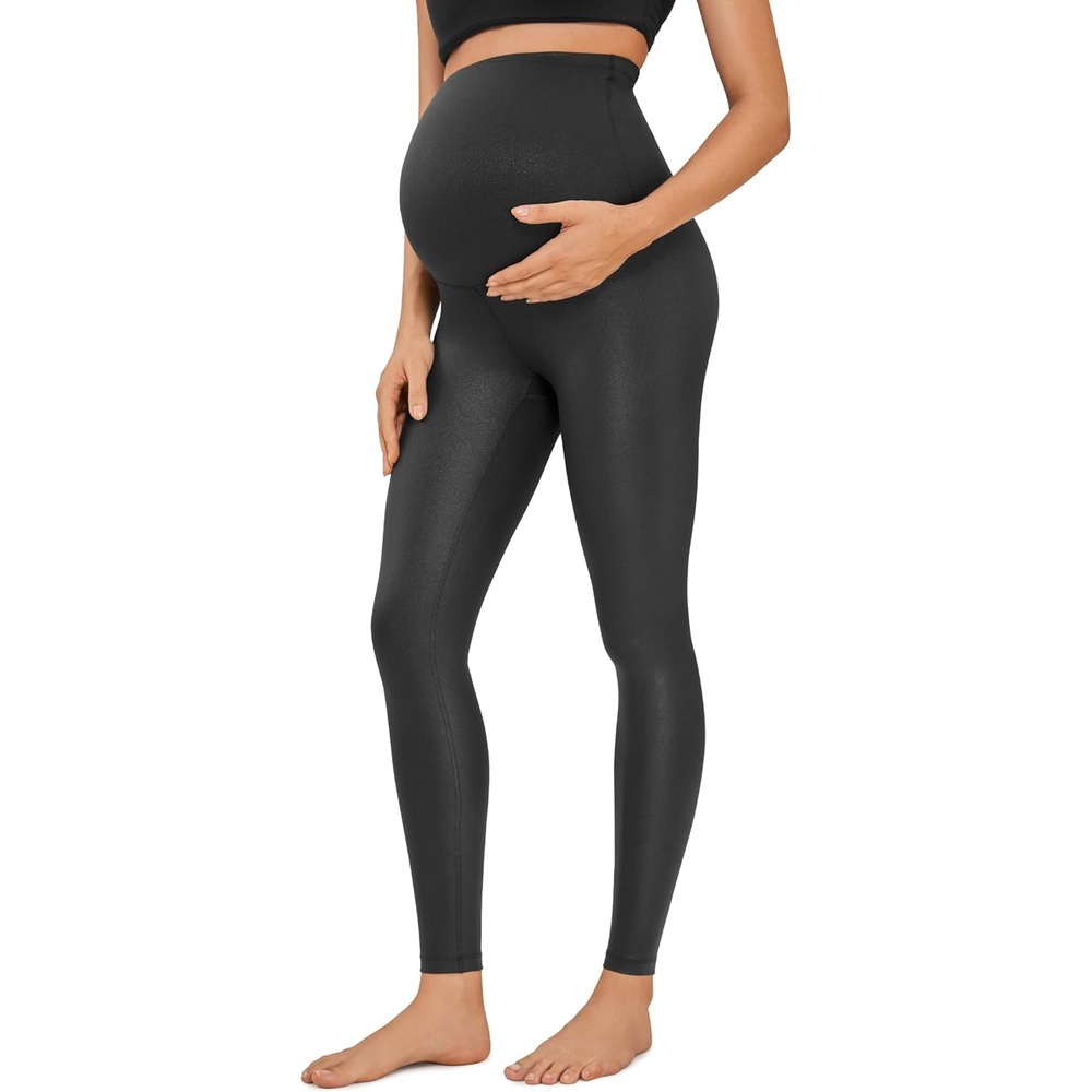 image:imageCRZ YOGA Butterluxe Maternity Leggings 28 Over The Belly Workout Activewear Yoga Womens Pregnancy Pants Buttery SoftBlack Classic