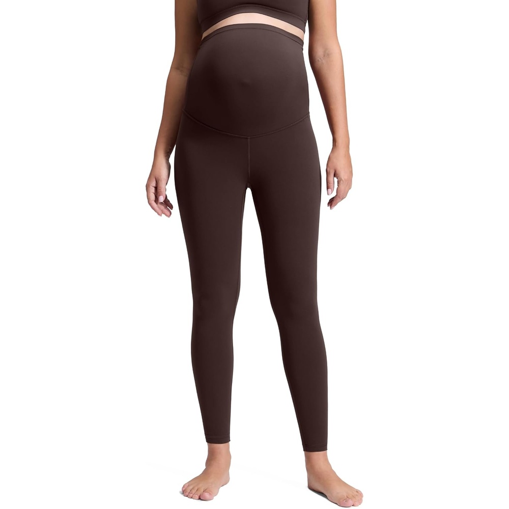 image:imageCRZ YOGA Butterluxe Maternity Leggings 28 Over The Belly Workout Activewear Yoga Womens Pregnancy Pants Buttery SoftHot Fudge Brown