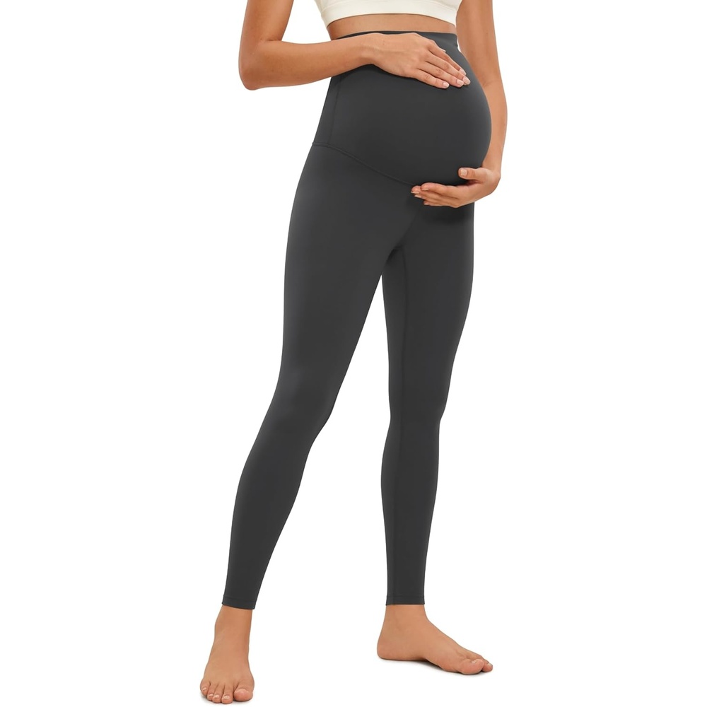 image:imageCRZ YOGA Butterluxe Maternity Leggings 28 Over The Belly Workout Activewear Yoga Womens Pregnancy Pants Buttery SoftMysterious Grey