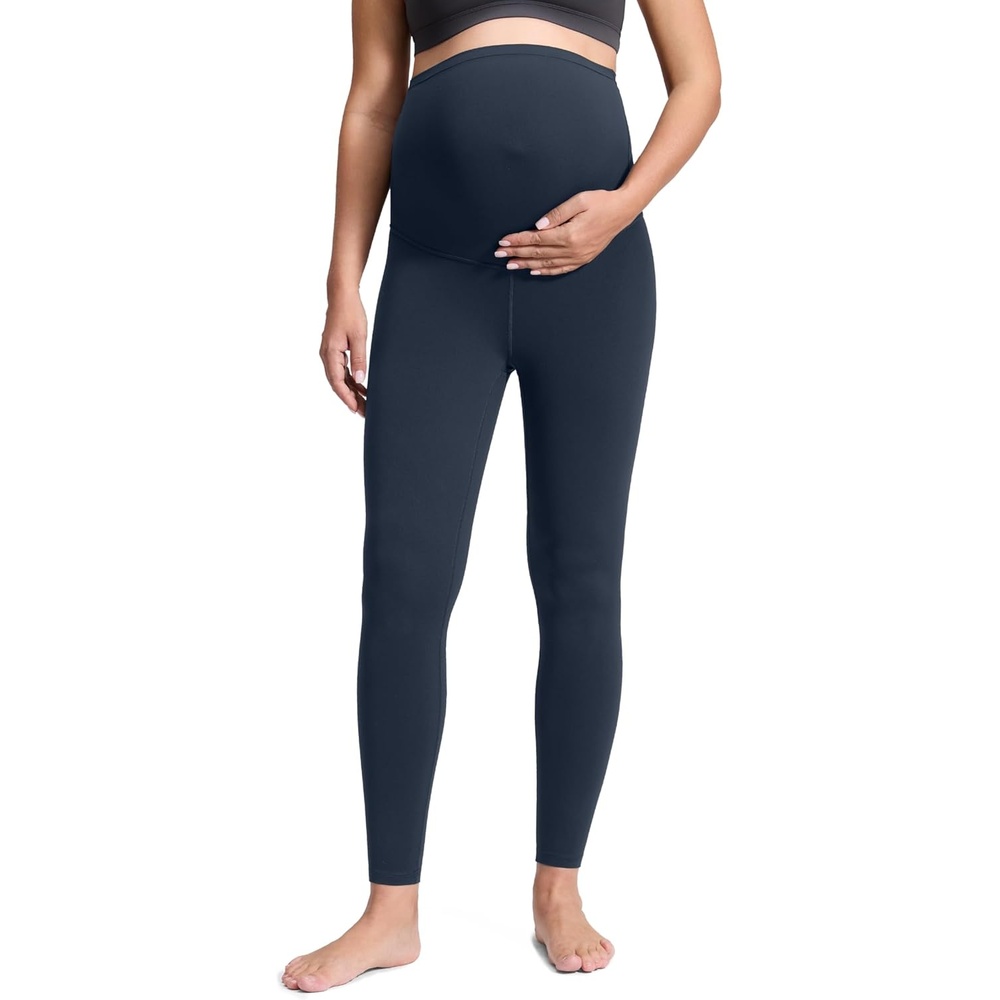 image:imageCRZ YOGA Butterluxe Maternity Leggings 28  Over The Belly Workout Activewear Yoga Womens Pregnancy Pants Buttery SoftTrue Navy