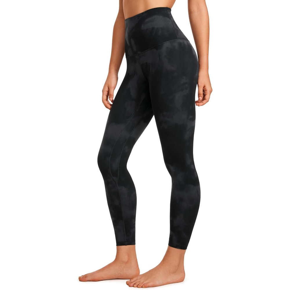 image:imageCRZ YOGA Butterluxe Super High Waist Leggings 25 Buttery Soft Womens Yoga Pants Workout Over BellyBlack Tie Dye Flowers
