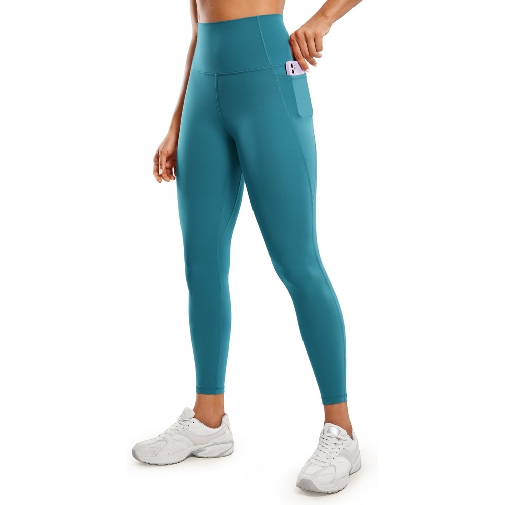 image:imageCRZ YOGA Butterluxe Workout Leggings Pockets 25 High Waisted Gym Womens Yoga Pants Buttery SoftBorealis Green