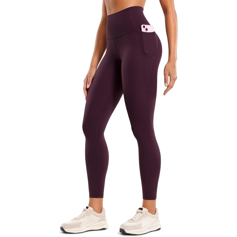 image:imageCRZ YOGA Butterluxe Workout Leggings Pockets 25 High Waisted Gym Womens Yoga Pants Buttery SoftDeep Purple