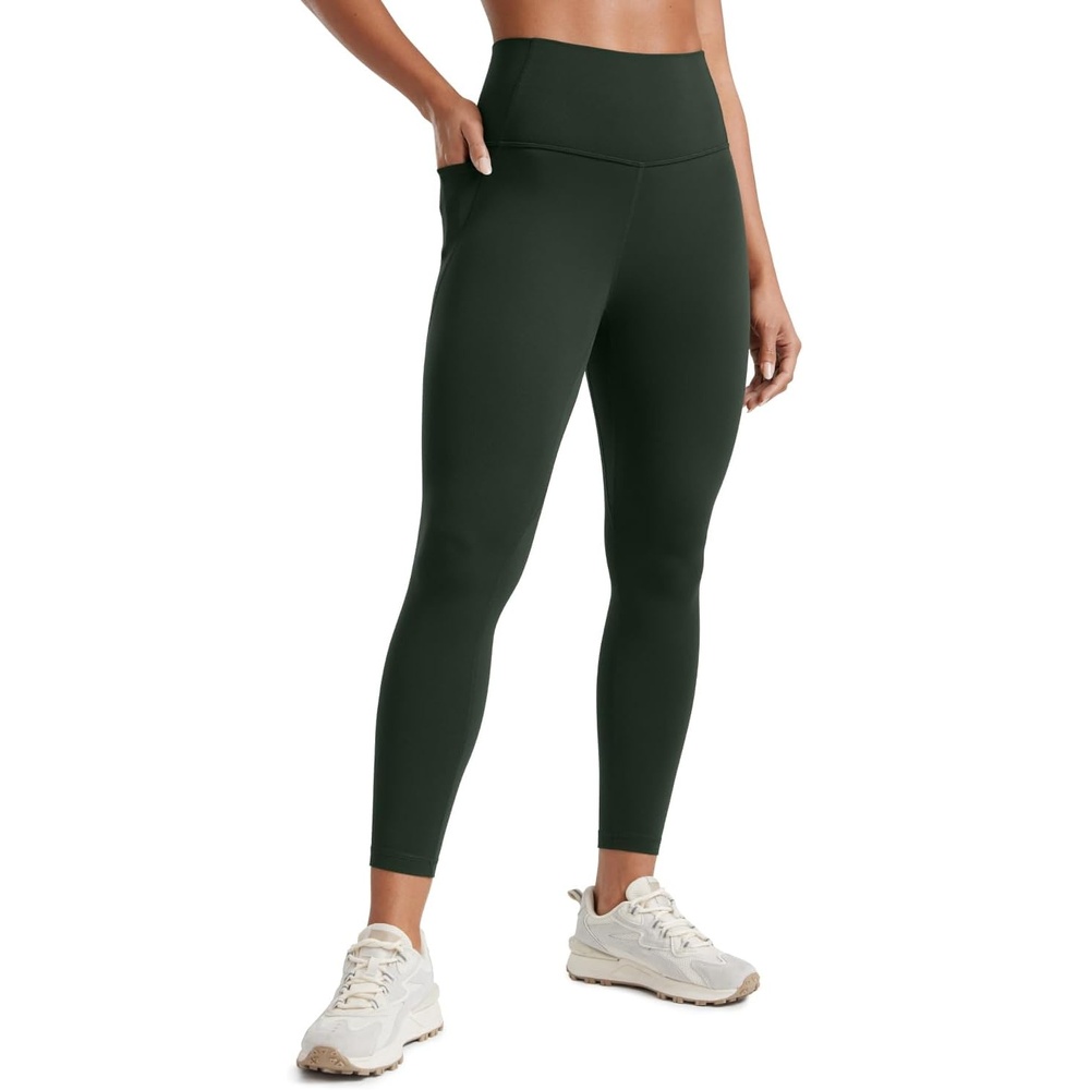image:imageCRZ YOGA Butterluxe Workout Leggings Pockets 25 High Waisted Gym Womens Yoga Pants Buttery SoftLegend Green