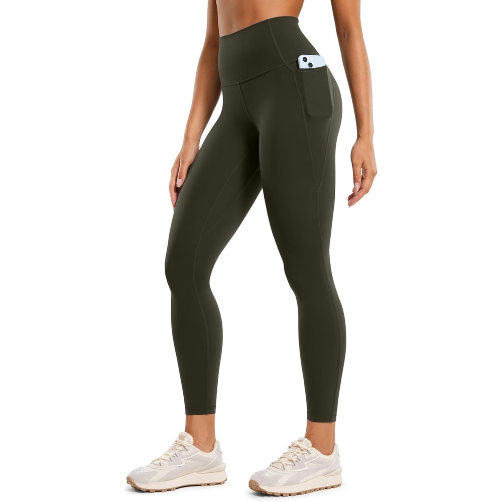 image:imageCRZ YOGA Butterluxe Workout Leggings Pockets 25 High Waisted Gym Womens Yoga Pants Buttery SoftOlive Green
