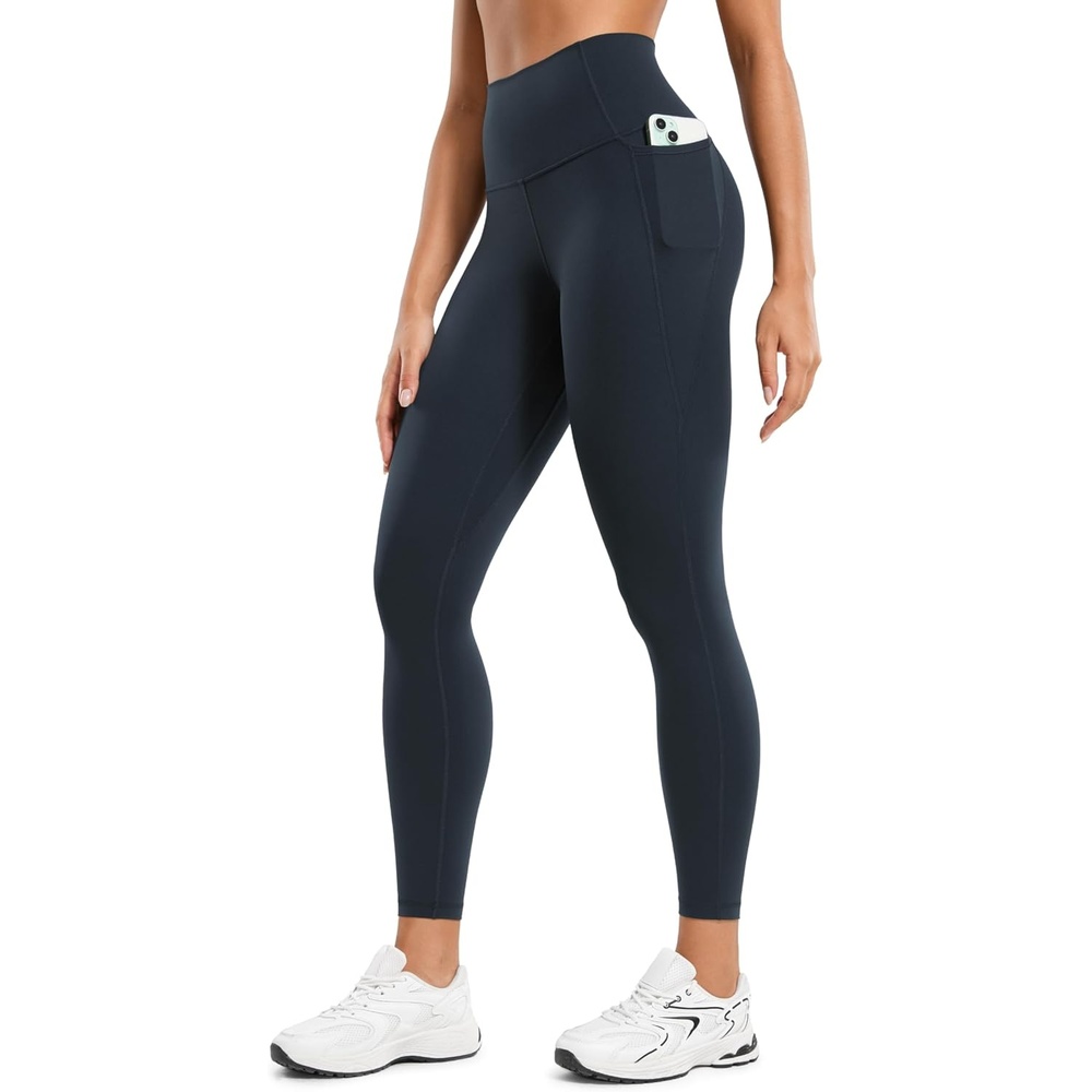 image:imageCRZ YOGA Butterluxe Workout Leggings Pockets 25 High Waisted Gym Womens Yoga Pants Buttery SoftTrue Navy