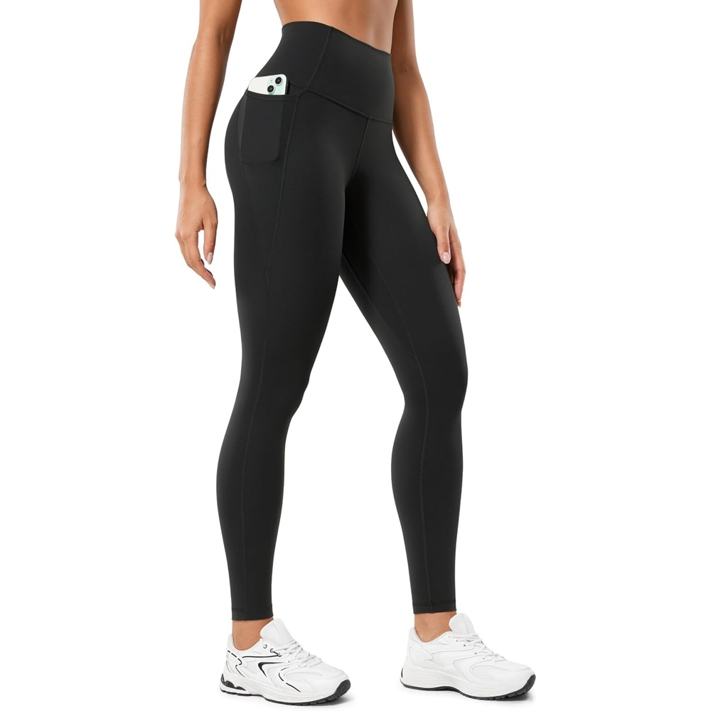 image:imageCRZ YOGA Butterluxe Workout Leggings Pockets 28  High Waisted Gym Womens Yoga Pants Running Buttery SoftBlack