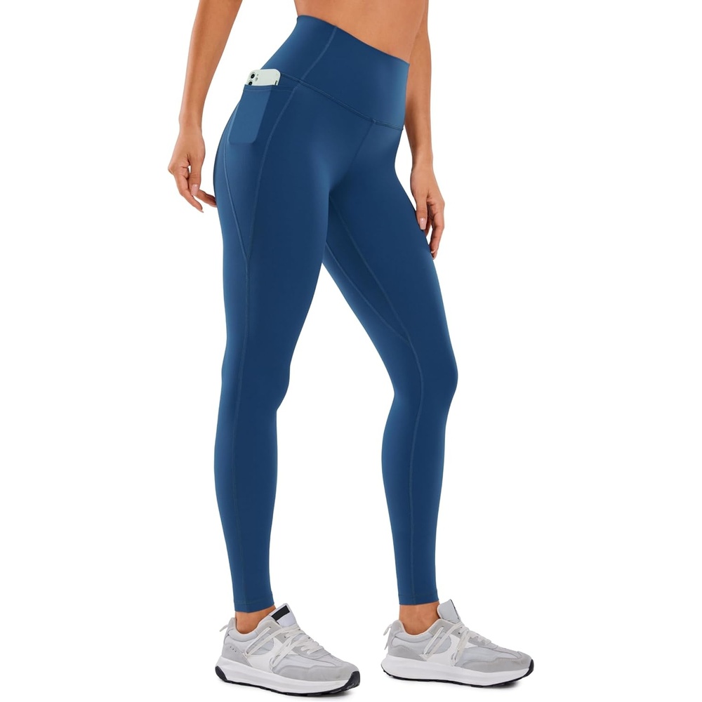 image:imageCRZ YOGA Butterluxe Workout Leggings Pockets 28 High Waisted Gym Womens Yoga Pants Running Buttery SoftFrench Navy