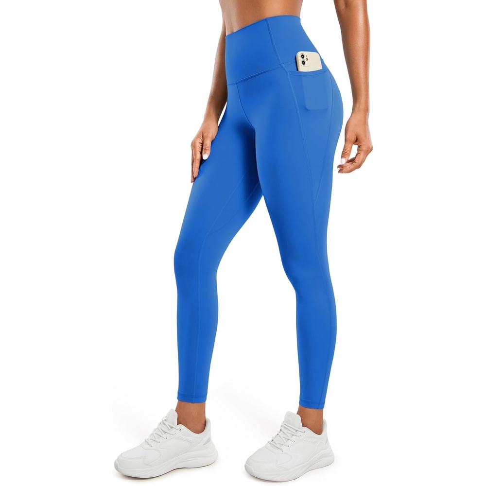 image:imageCRZ YOGA Butterluxe Workout Leggings Pockets 28 High Waisted Gym Womens Yoga Pants Running Buttery SoftSparkle Blue