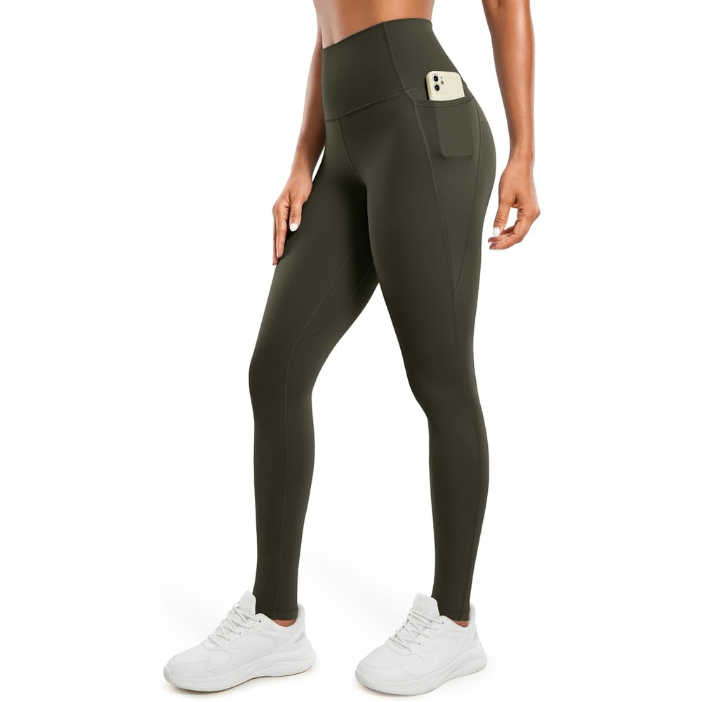 image:imageCRZ YOGA Butterluxe Workout Leggings Pockets 31  High Waisted Athletic Gym Womens Yoga Pants for Tall WomenOlive Green