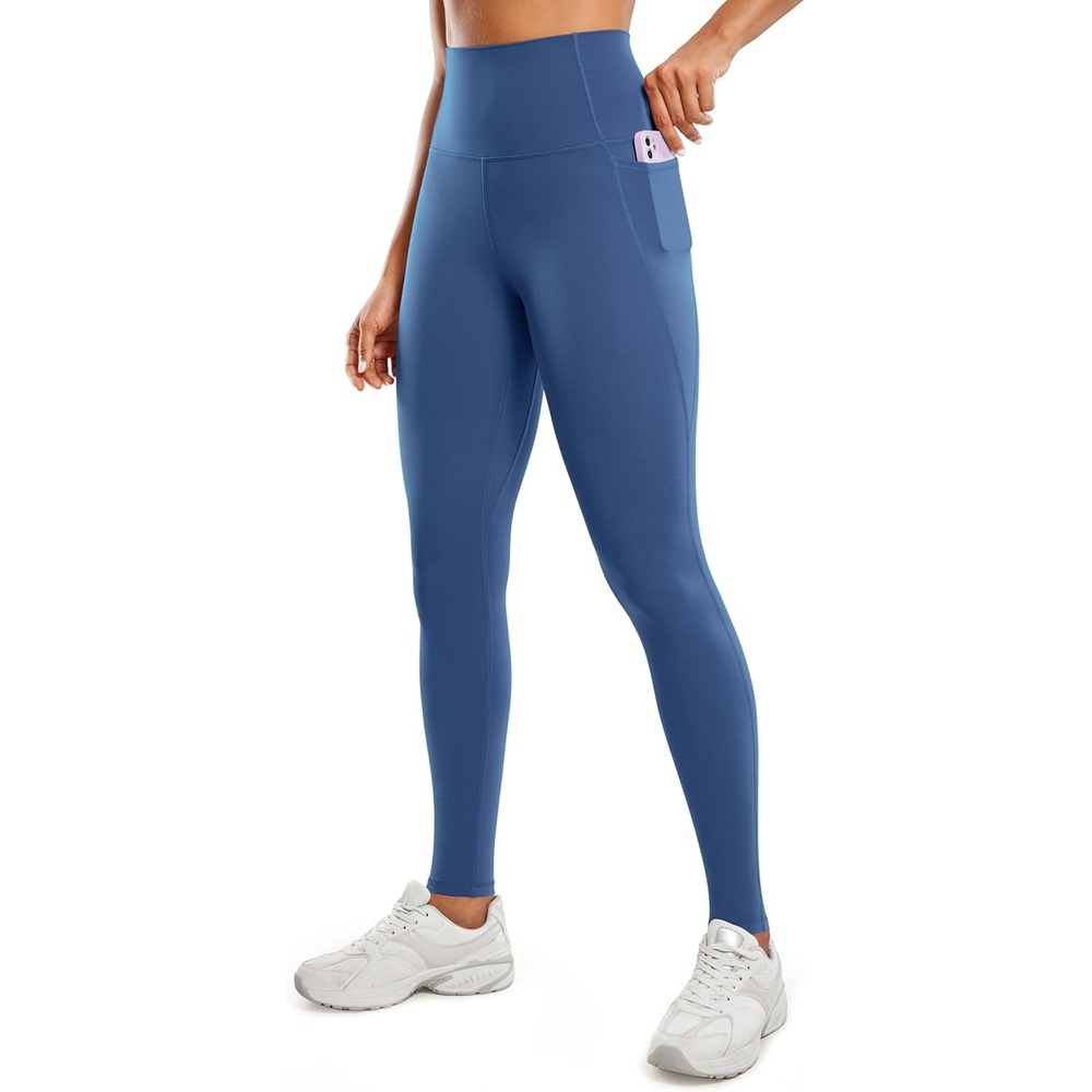 image:imageCRZ YOGA Butterluxe Workout Leggings Pockets 31 High Waisted Athletic Gym Womens Yoga Pants for Tall WomenPitch Blue