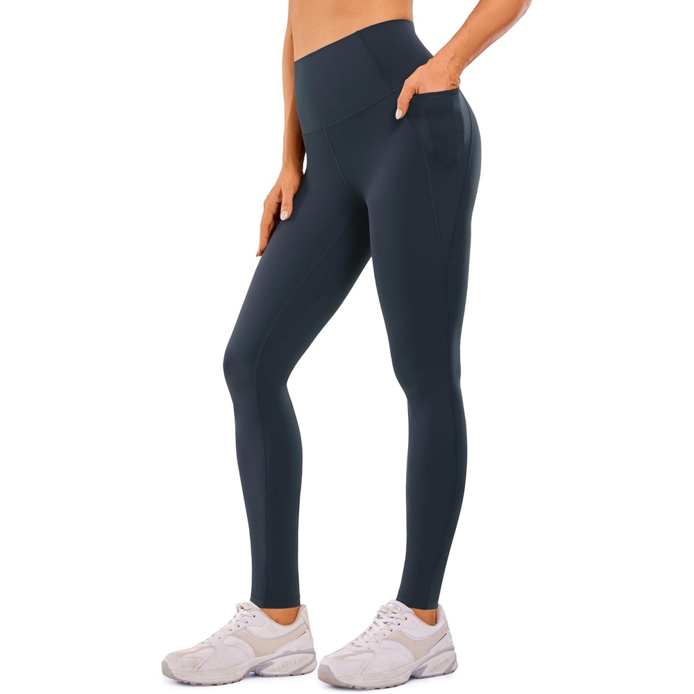 image:imageCRZ YOGA Butterluxe Workout Leggings Pockets 31  High Waisted Athletic Gym Womens Yoga Pants for Tall WomenTrue Navy