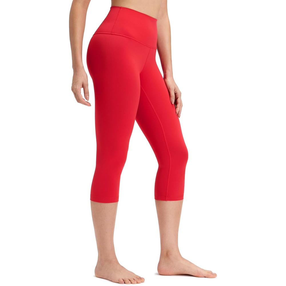 image:imageCRZ YOGA Butterluxe Yoga Capris Leggings 19 High Waisted Workout Buttery Soft Athletic Lounge Womens Crop PantsAurora Red