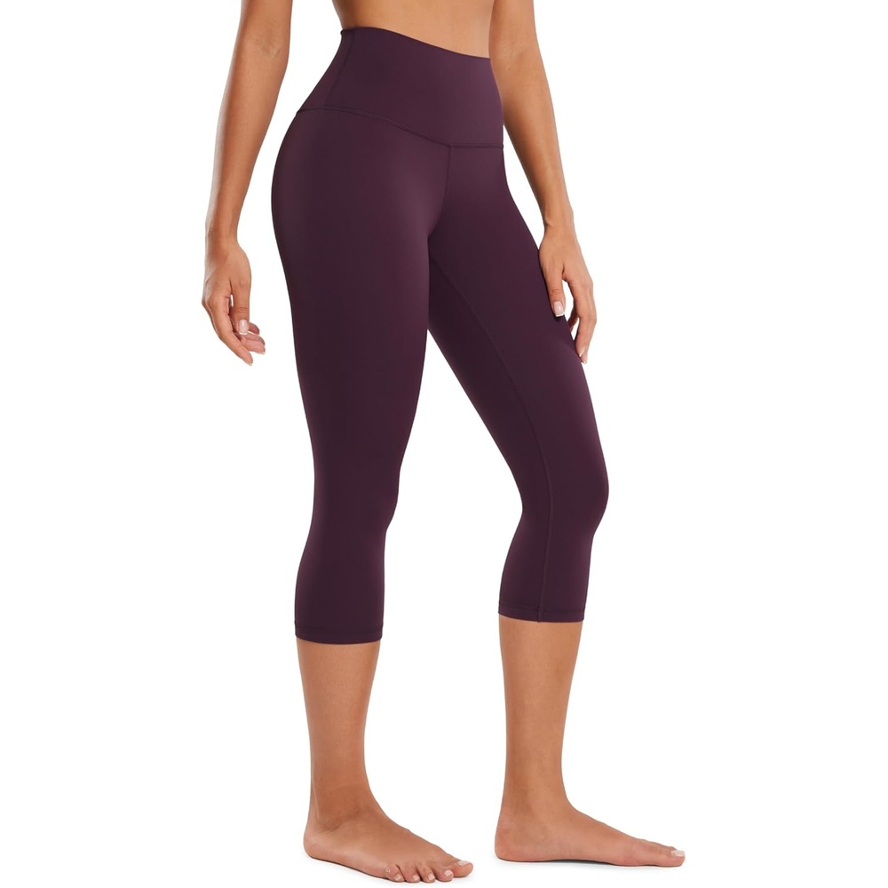image:imageCRZ YOGA Butterluxe Yoga Capris Leggings 19 High Waisted Workout Buttery Soft Athletic Lounge Womens Crop PantsDeep Purple
